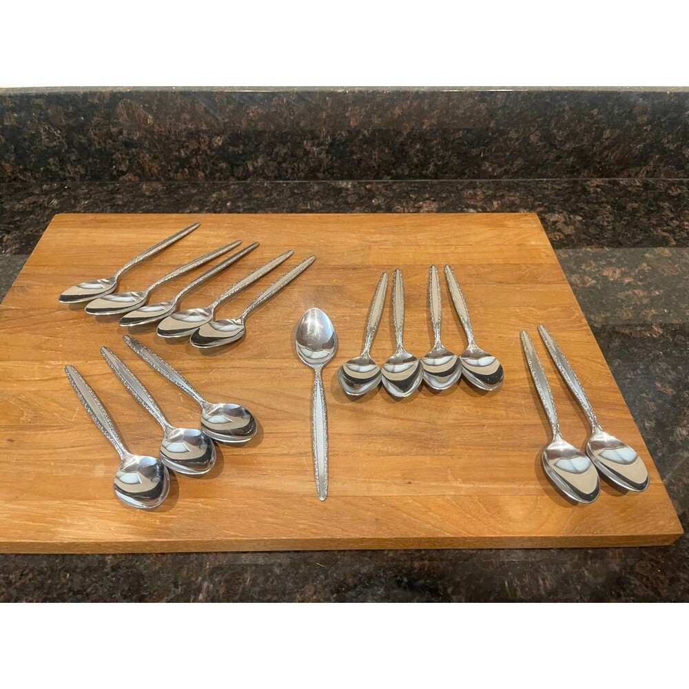 Vintage Riviera Stainless Steel Japan 15 Piece spoons